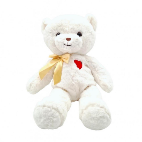 Peluş 50 Cm Kalp Nakışlı Ayılar