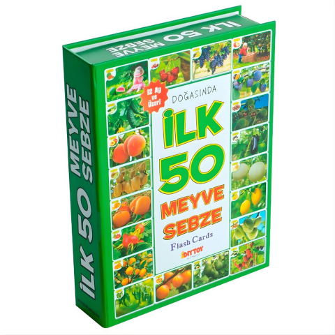 Diytoy Flash Cards İlk 50 Meyve Sebze