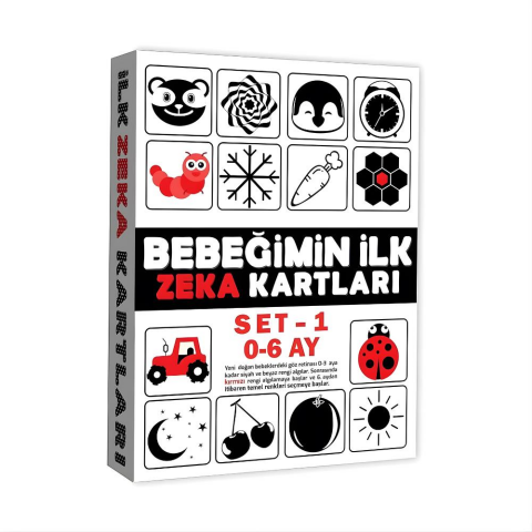Eğitici Kartlar 0-6 Ay Zeka Kartları