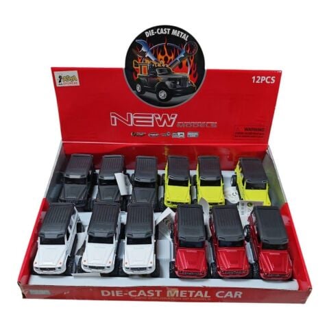 Display Sesli Metal Jeep Çek Bırak Araba