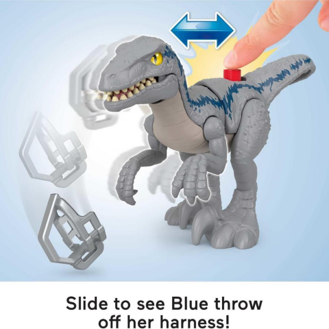 Fisher Price Imaginext Jurassic World Dominion Owen & Blue Velociraptor
