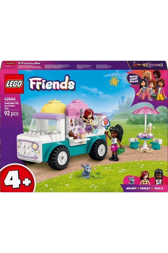 Friends Heartlake City Dondurma Kamyonu 42644 - 4 Yaş ve Üzeri Oyuncak Yapım Seti (92 Parça)
