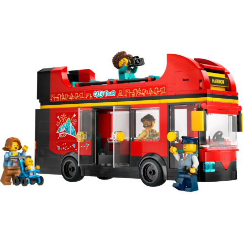 LEGO® City Kırmızı İki Katlı Gezi Otobüsü Oyuncağı 60407