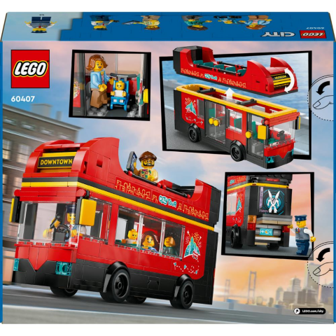 LEGO® City Kırmızı İki Katlı Gezi Otobüsü Oyuncağı 60407