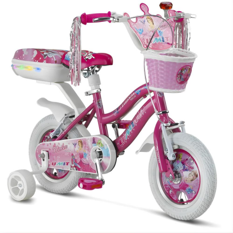 Ümit Princess - 12 Jant Sepetli Çocuk Bisikleti - Pembe