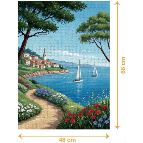 Ca Games Sahil Yolu - 1000 Parçalı Puzzle - 48 x 68 cm