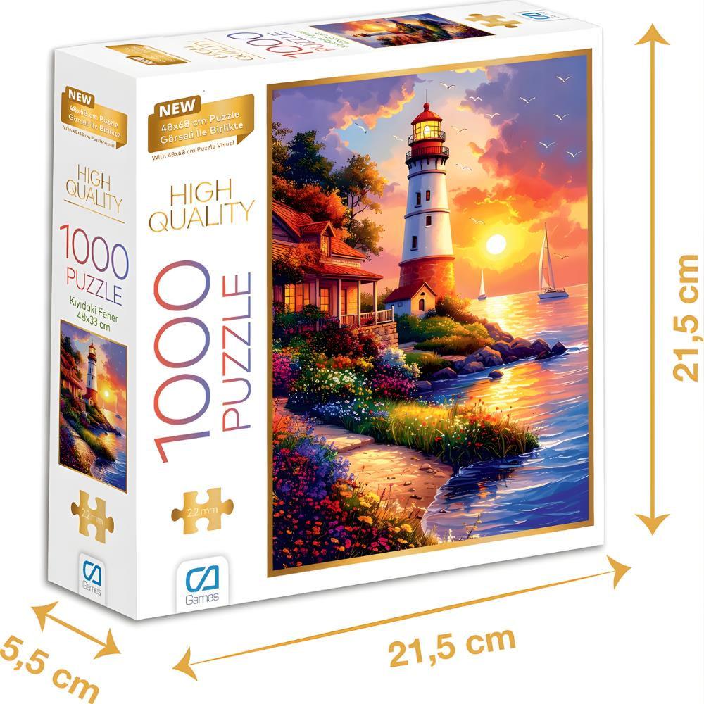 Ca Games Kıyıdaki Fener - 1000 Parçalı Puzzle - 48 x 68 cm