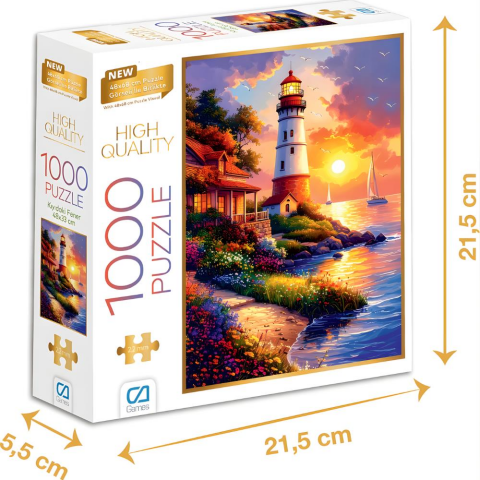 Ca Games Kıyıdaki Fener - 1000 Parçalı Puzzle - 48 x 68 cm