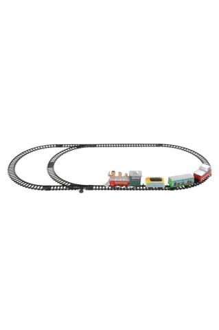 3 Vagonlu Raylı Tren Seti Pilli 180 Cm