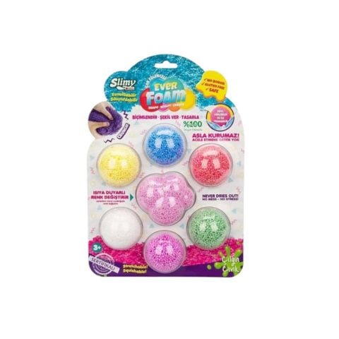 7 Renkli Köpük Slime