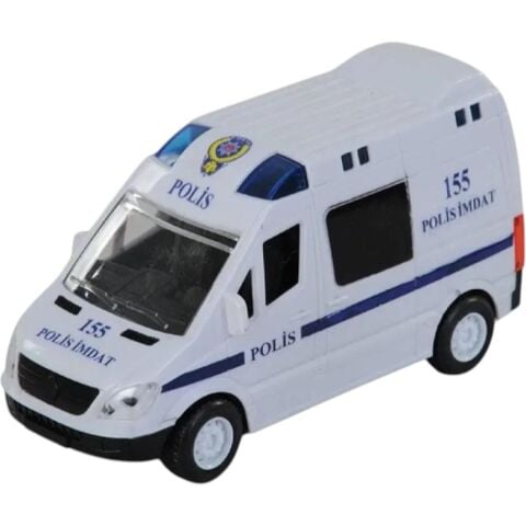 Işıklı Sesli Pilli Polis Minibüs