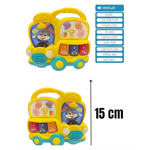 Pilli Müzikli Tavşan Otobüsü