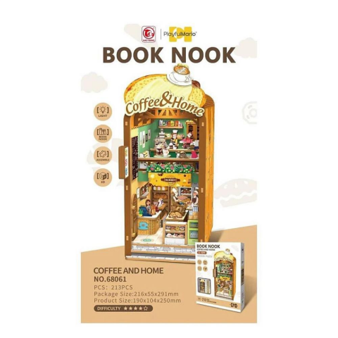 3D Wooden Puzzle Book Stand Series Coffee And Home 68061