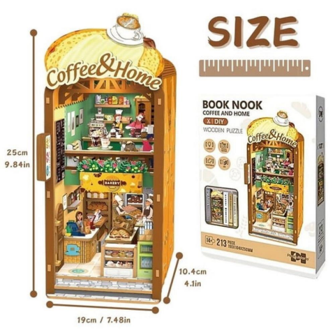3D Wooden Puzzle Book Stand Series Coffee And Home 68061