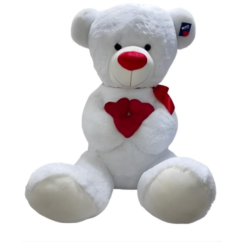 Peluş 200 Cm Kalpli Parlak Ayı