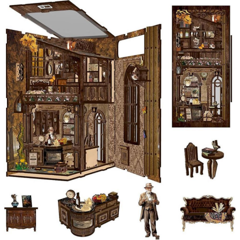 3D Wooden Puzzle Book Stand Series Coffee And Home 68050