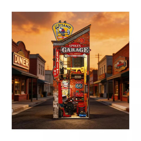3D Wooden Puzzle Book Stand Series Garage 68048