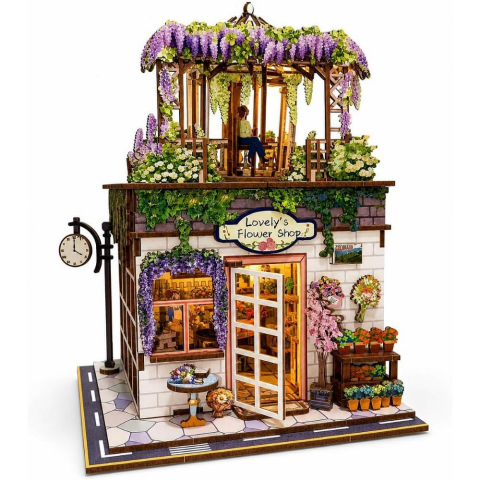 3D Wooden Puzzle Book Street View 68075