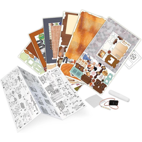 3D Wooden Puzzle Book Street View Bakery 68073