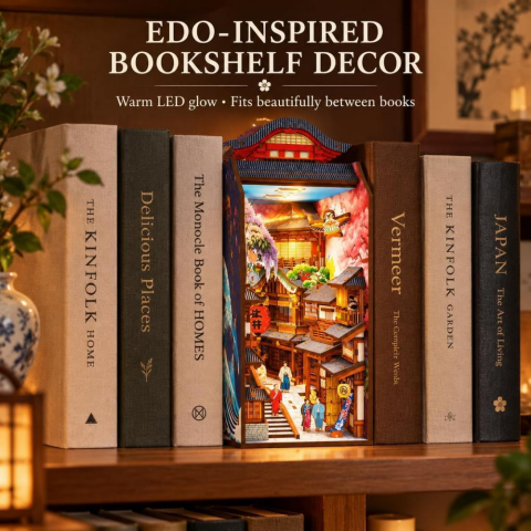 3D Wooden Puzzle Book Stand Series Edo Sokura Journey 68049