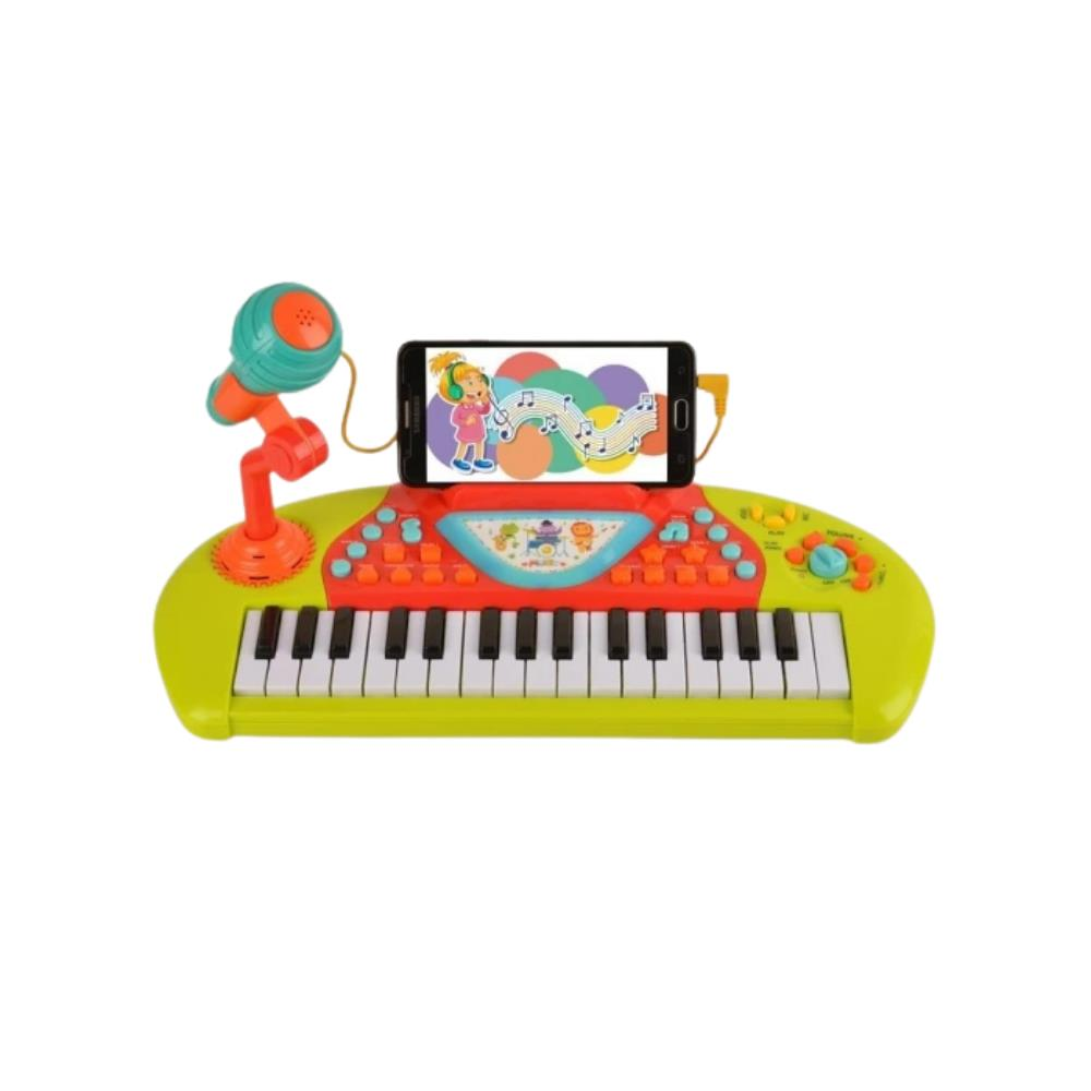 Karaoke Özellikli Müzikli Işıklı MP3 Girişli ve Mikrofonlu Çok Fonksiyonlu Piyano-LC-30972