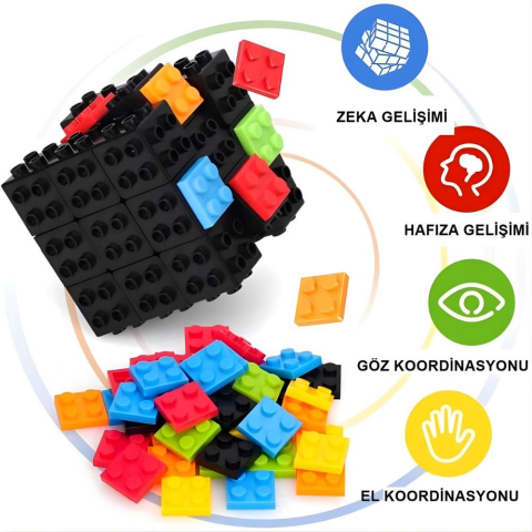 LEGO Parçalı Eğitici Sabır ve Zeka Küpü