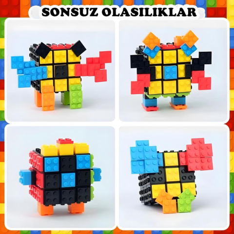 LEGO Parçalı Eğitici Sabır ve Zeka Küpü