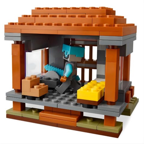LEGO Minecraft Yağmacı Karakolu ve Çapulcu 21278 - 9 Yaş ve Üzeri Çocuklar için Video Oyunu Temalı Yaratıcı Oyuncak Yapım Seti (665 Parça)