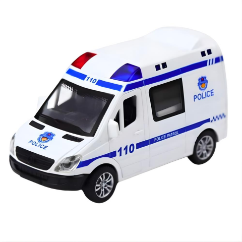 Ambulans-polis Sürtmeli Sesli Işıklı Kapıları Açılan Araba