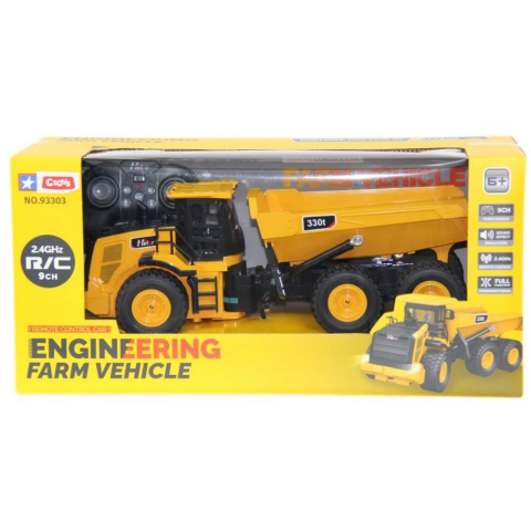 1:10 Şarjlı Uzaktan Kumandalı Damperli İş Makinesi 93303