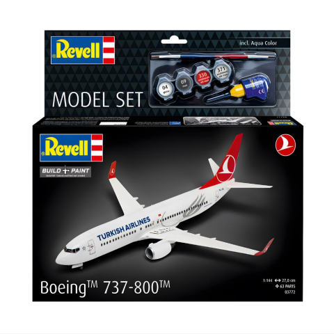 Revell 63772 Boeing 737-800 Turkish Airlines - Model Set Uçak