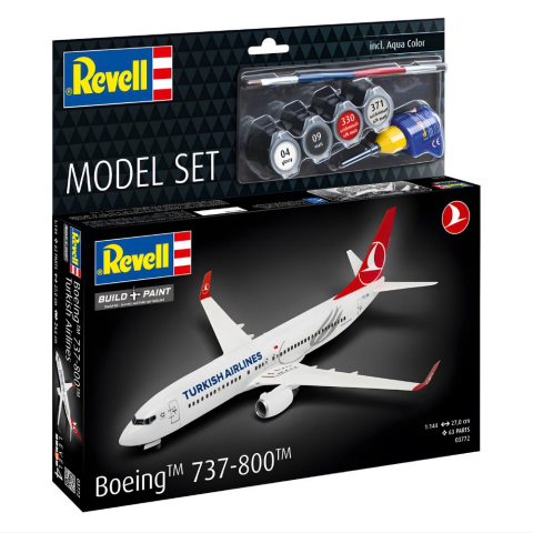 Revell 63772 Boeing 737-800 Turkish Airlines - Model Set Uçak