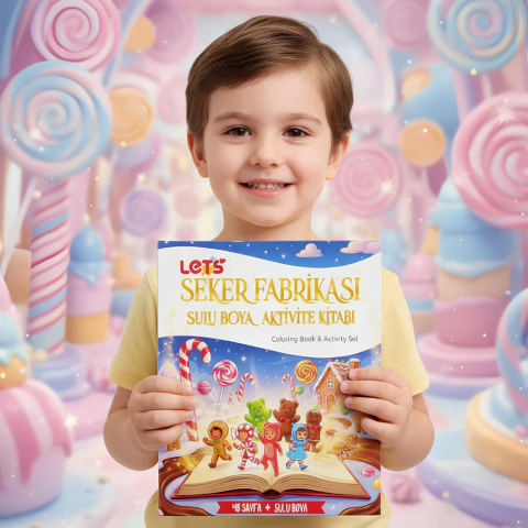 Let’s Şeker Fabrikası Sulu Boya Boyama Kitabı & Aktivite Seti