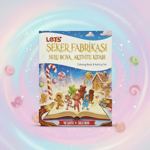 Let’s Şeker Fabrikası Sulu Boya Boyama Kitabı & Aktivite Seti