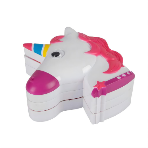 Sunman Pretty Pinky Unicorn Şekilli 3 Katlı Makyaj Güzellik Seti