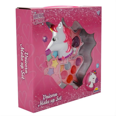 Sunman Pretty Pinky Unicorn Şekilli 3 Katlı Makyaj Güzellik Seti