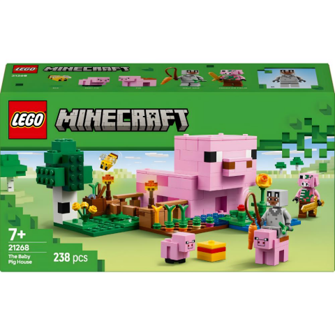 LEGO® Minecraft® Yavru Domuz Evi Çocuklar için Hayvanlı Yapım Oyuncağı 21268
