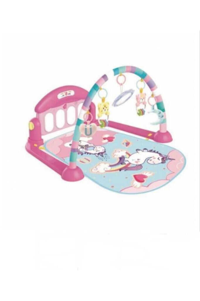 BABYCİM Pembe Piyanolu Oyun Halısı