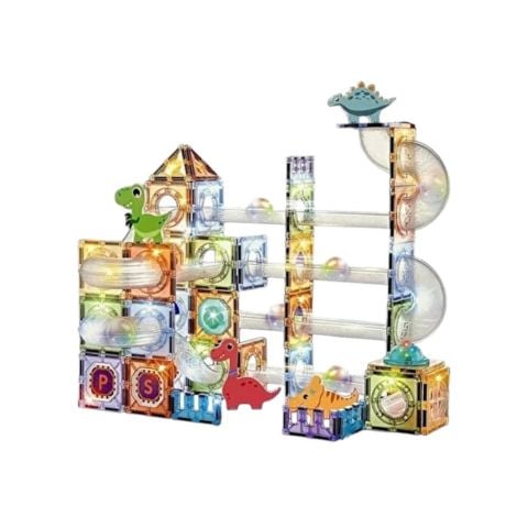 Magnetic Tiles 3D Mıktnatıslı Light Manyetik Yapı Blokları 108 Parça