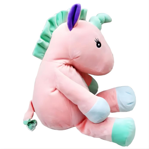Peluş Esnek Kumaş Boynuzlu At 50 Cm 62561