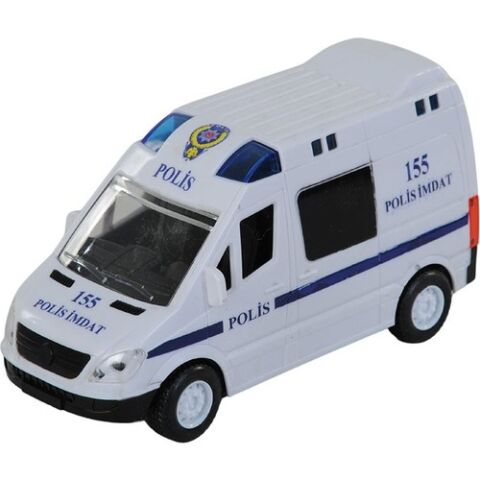 Işıklı Sesli Pilli Polis İmdat Ekip Arabası