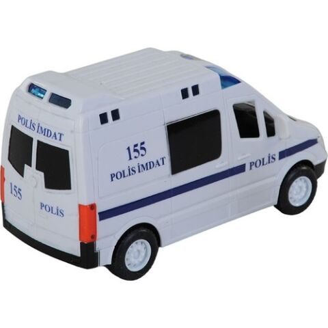 Işıklı Sesli Pilli Polis İmdat Ekip Arabası