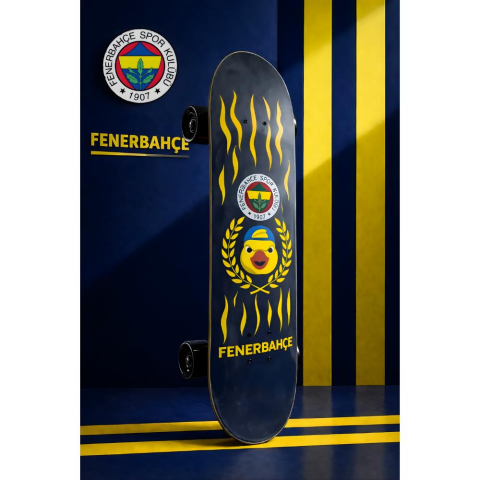 Lisanslı Fenerbahçe Kaykay Işıklı Silikon Teker Çocuk-Yetişkin