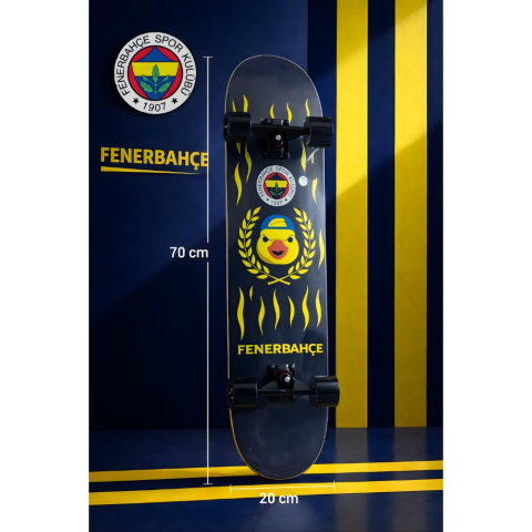 Lisanslı Fenerbahçe Kaykay Işıklı Silikon Teker Çocuk-Yetişkin