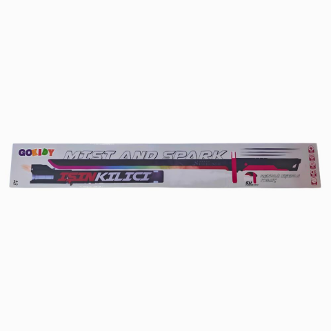 Gokidy Şarj Edilebilir RGB Led Işıklı Spray Buhar Efektli Kıvılcımlı Oyuncak Işın Kılıcı