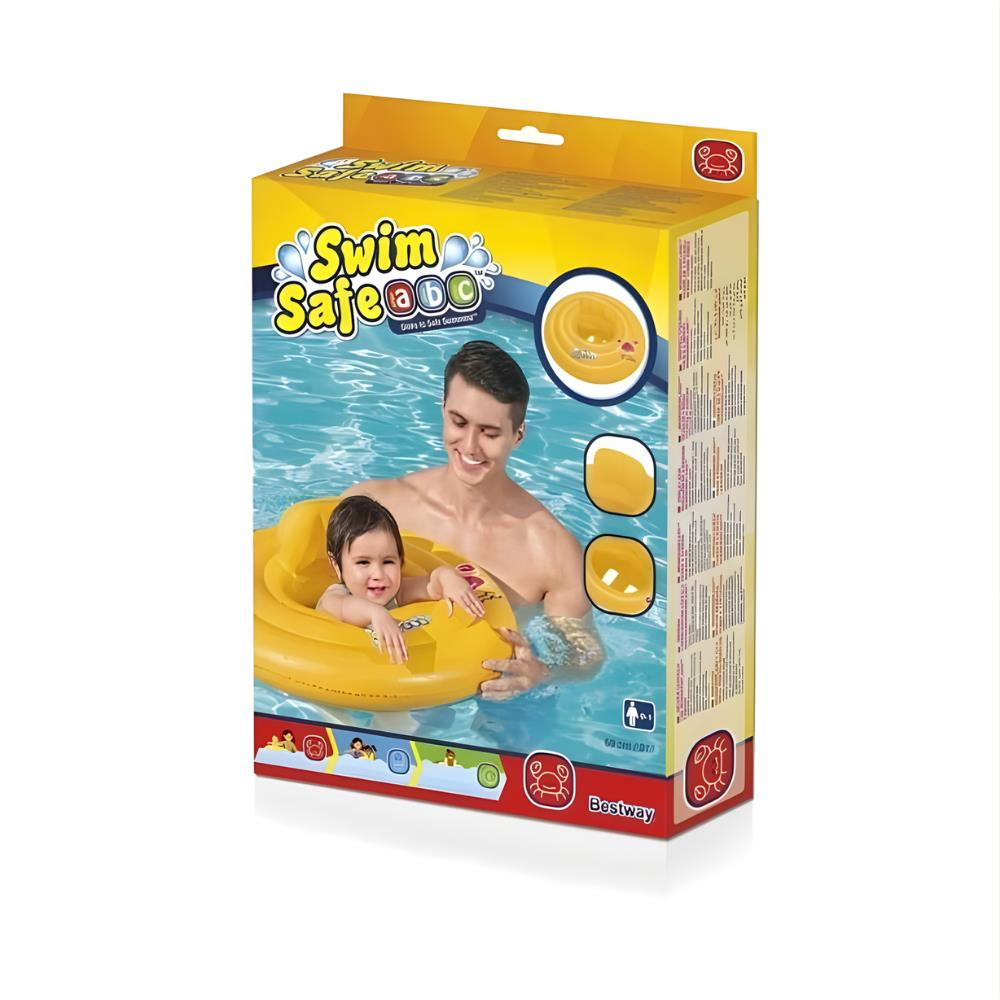 Bestway Swim Safe ABC 32096 Üçlü Simit Bebek Bot Binici 69 cm