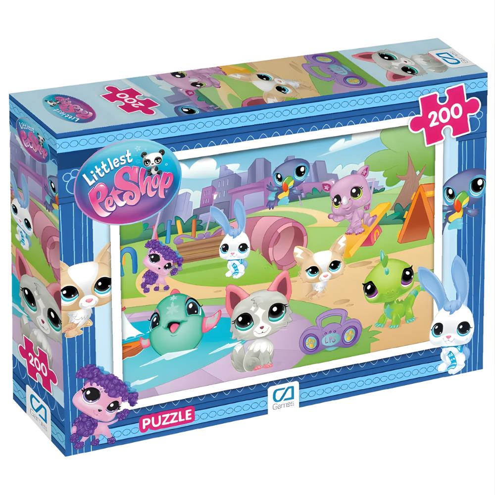 CA Games Littlest Pet Shop Lisanslı 200 Parça 33x48cm Çocuk Puzzle Yapboz Serisi