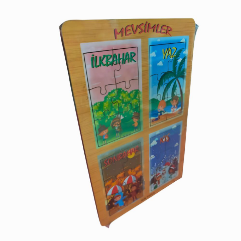 Mevsimler Puzzle 28X18 Cm