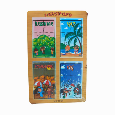 Mevsimler Puzzle 28X18 Cm