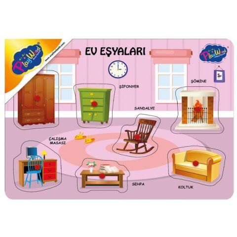 Ahşap Tutmalı Ev Eşyaları 21.5X30CM